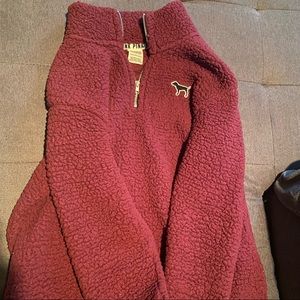 PINK Sherpa Pullover